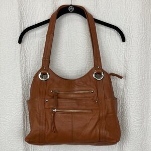 Roma Leathers Leather Locking Concealment CCW Concealed Carry Gun Shoulder Bag